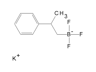Chemical structure of potassium 2-phenylpropyltrifluoroborate