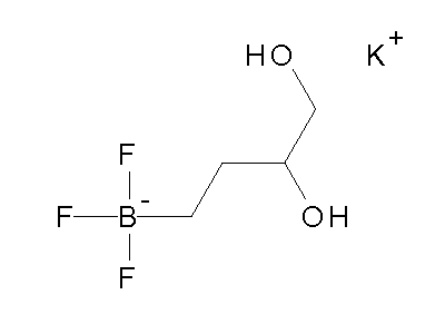 Chemical structure of potassium 3,4-dihydroxybutyltrifluoroborate