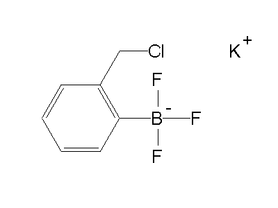 Chemical structure of potassium 2-(chloromethyl)phenyltrifluoroborate