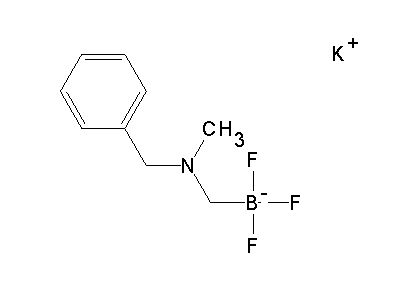 Chemical structure of potassium N-benzyl(trifluoroboratomethyl)amine