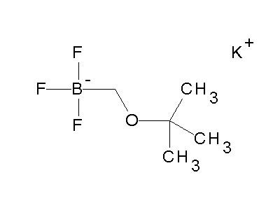 Chemical structure of potassium t-butoxymethyl trifluoroborate