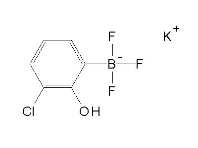Chemical structure of potassium (3-chloro-2-hydroxyphenyl)-trifluoroboranuide
