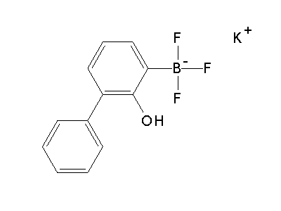 Chemical structure of potassium trifluoro-(2-hydroxy-3-phenylphenyl)boranuide