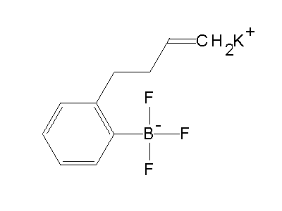 Chemical structure of potassium 2-(but-3-enyl)phenyltrifluoroborate