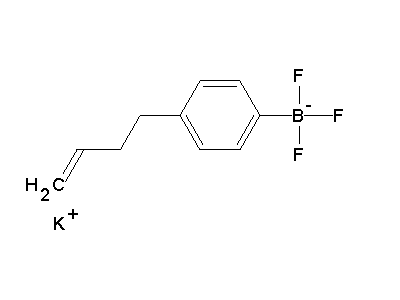 Chemical structure of potassium 4-(but-3-enyl)phenyltrifluoroborate