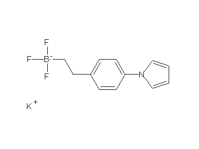 Chemical structure of potassium 4-(1H-pyrrol-1-yl)phenethyltrifluoroborate