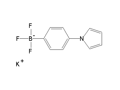 Chemical structure of potassium (4-(1H-pyrrol-1-yl)phenyl)trifluoroborate