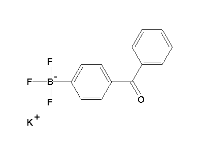 Chemical structure of potassium (4-benzoylphenyl)trifluoroborate