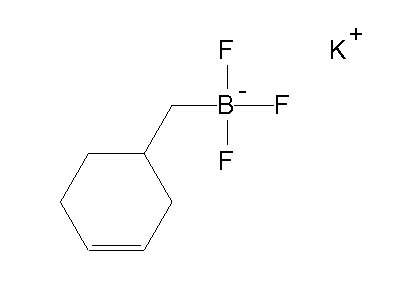 Chemical structure of potassium 3-cyclohexenylmethyltrifluoroborate