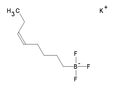 Chemical structure of potassium 5-octenyltrifluoroborate