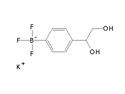 Chemical structure of potassium 4-(1',2'-dihydroxyethyl)phenyltrifluoroborate