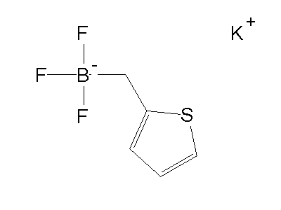 Chemical structure of potassium (2-thiophenyl)methyltrifluoroborate