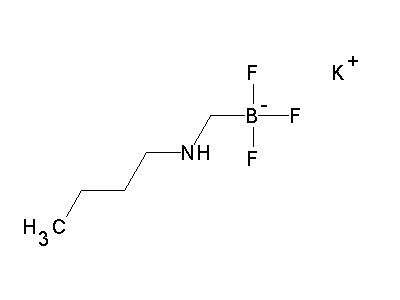Chemical structure of potassium N-butyl-aminomethyltrifluoroborate