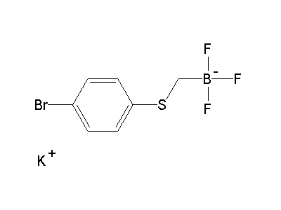 Chemical structure of potassium 4-bromo-phenylsulfanylmethyltrifluoroborate