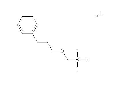 Chemical structure of potassium (4-phenylpropoxy)methyltrifluoroborate