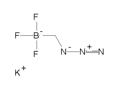 Chemical structure of potassium azidomethyltrifluoroborate