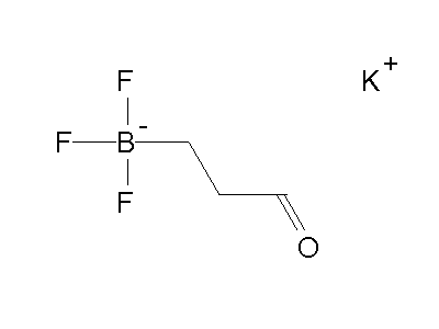 Chemical structure of potassium (3-formylethyl)trifluoroborate
