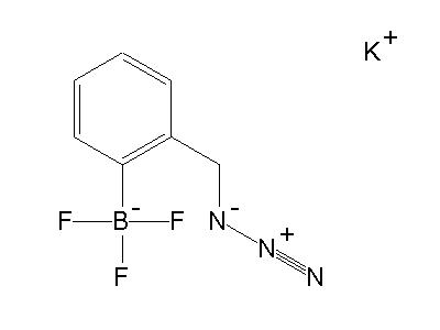 Chemical structure of potassium 2-(azidomethyl)phenyltrifluoroborate