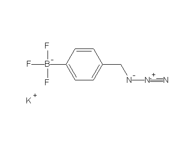 Chemical structure of potassium 4-(azidomethyl)phenyltrifluoroborate