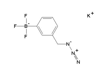 Chemical structure of potassium 3-(azidomethyl)phenyltrifluoroborate