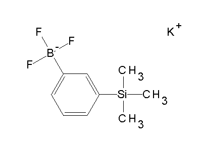 Chemical structure of potassium 3-(trimethylsilyl)phenyl trifluoroborate