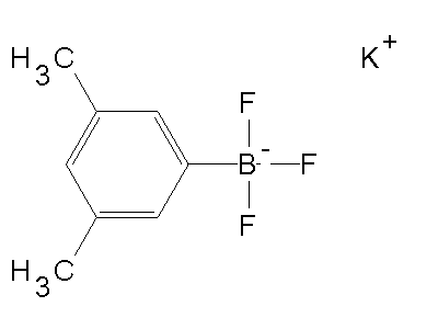Chemical structure of potassium (3,5-dimethylphenyl)trifluoroborate