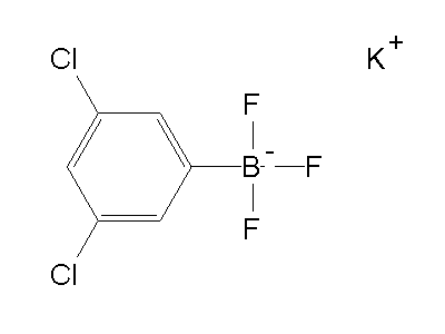 Chemical structure of potassium (3,5-dichlorophenyl)trifluoroborate