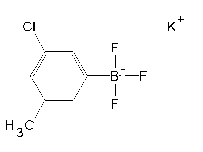 Chemical structure of potassium (3-chloro-5-methylphenyl)trifluoroborate