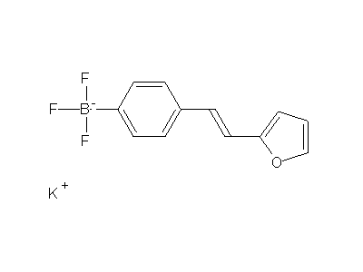Chemical structure of potassium 4-[2-(furan-2-yl)vinyl]phenyltrifluoroborate
