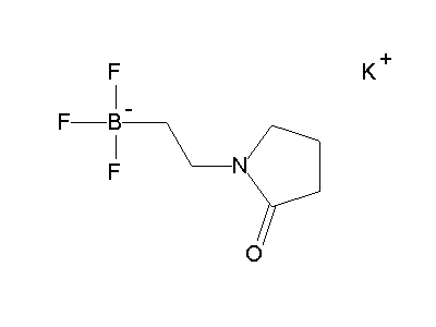 Chemical structure of potassium 2-(2-oxopyrrolidin-1-yl)ethyltrifluoroborate