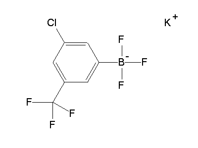 Chemical structure of potassium (3-chloro-5-trifluoromethylphenyl)trifluoroborate