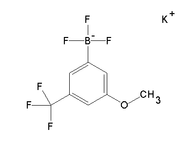 Chemical structure of potassium (3-methoxy-5-trifluoromethylphenyl)trifluoroborate