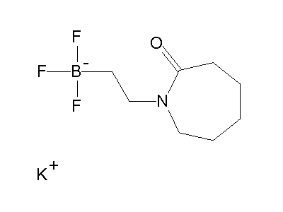 Chemical structure of potassium 2-(2-oxoazepin-1-yl)ethyltrifluoroborate