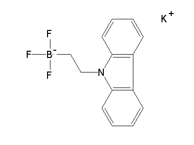 Chemical structure of potassium 2-(9H-carbazol-9-yl)ethyltrifluoroborate