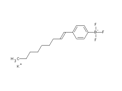 Chemical structure of potassium 4-(non-1-enyl)phenyltrifluoroborate