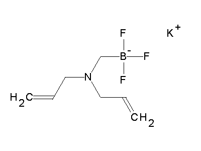 Chemical structure of potassium N,N-diallyl(trifluoroboratomethyl)amine