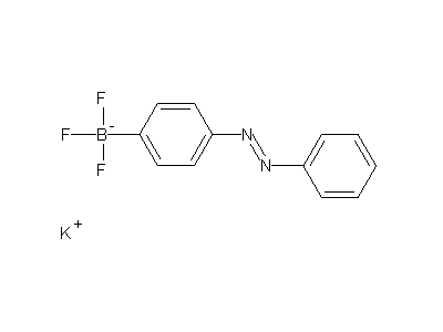 Chemical structure of potassium 4-(2-phenyldiazenyl)phenyltrifluoroborate