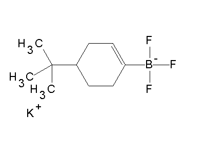 Chemical structure of potassium(4-tert-butylcyclohex-1-enyl)trifluoroborate