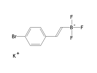 Chemical structure of potassium 4-bromo styryltrifluoroborate