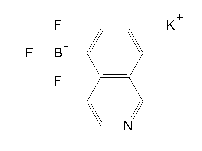 Chemical structure of potassium isoquinolin-5-yltrifluoroborate