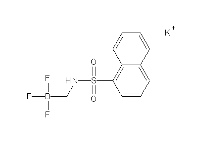 Chemical structure of potassium 1-naphthylsulfonamidomethyltrifluoroborate